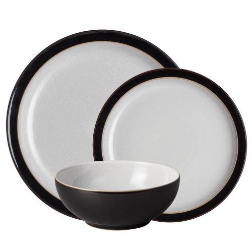 Bild von Denby 12 Piece Elements Dinner Set – Black