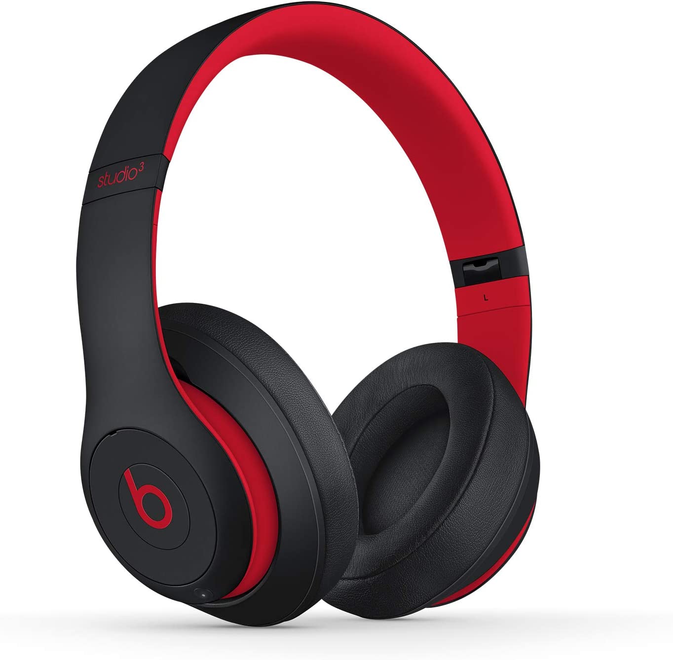 Bild von Beats Studio3 Wireless Noise Cancelling Over-Ear Headphones – Apple W1 Headphone Chip, Class 1 Bluetooth, Active Noise Cancelling, 22 Hours Of Listening Time – Defiant Black-Red